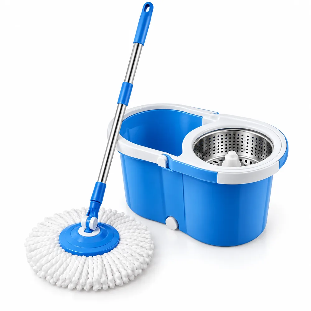 Mop Giratório com Balde e Centrífuga Inox